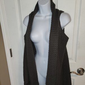 Braeve Grey Fringe Sweater Vest Sz S